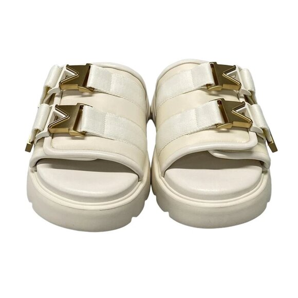 BOTTEGA VENETA - Cream Chemical Fiber Rubber Men's Sandals 492-080425 - Picture 5 of 13